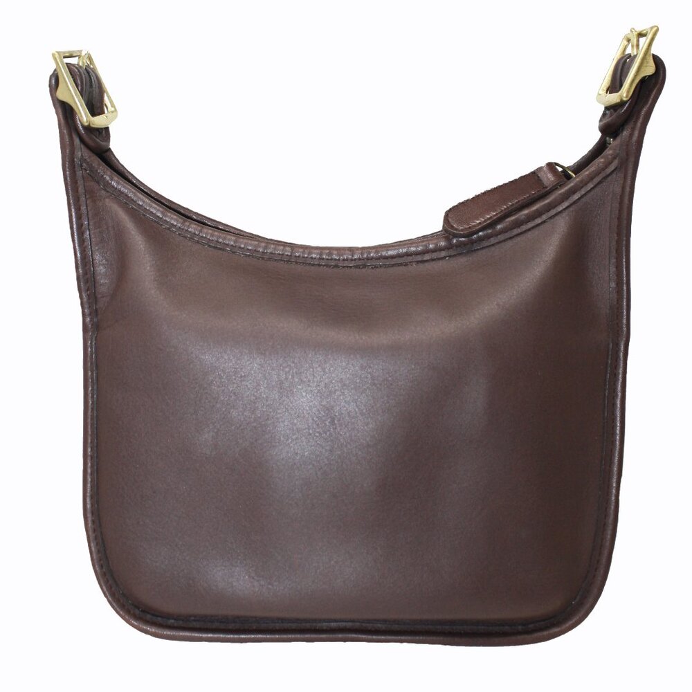 Coach Bucket Bag Style 9950 in Mahogany Brown Leather, 90's Saddle Bag
